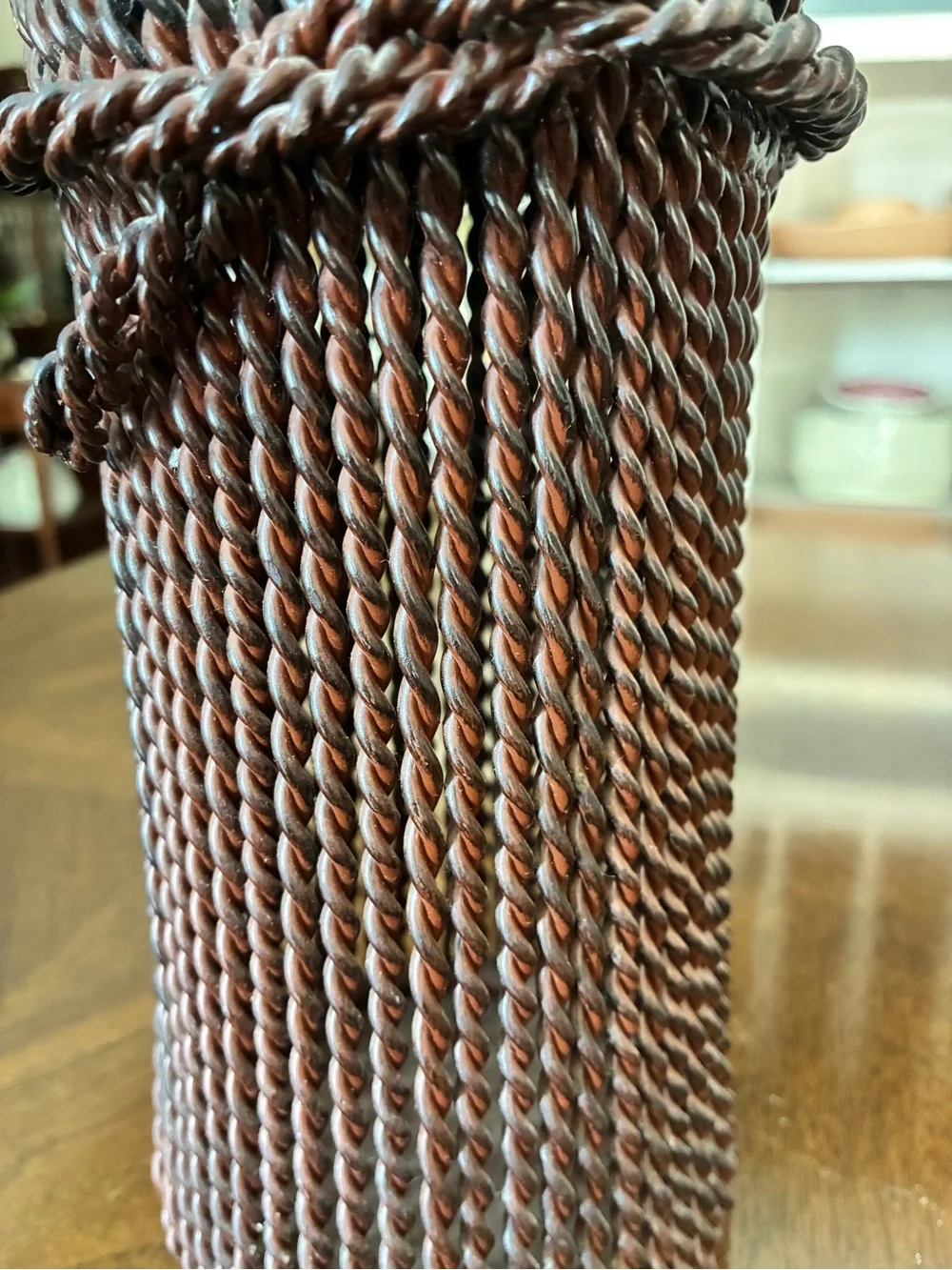 VTG Rustic Twisted Metal Wheat Sheaf Pillar Candle Holder, 11 in.